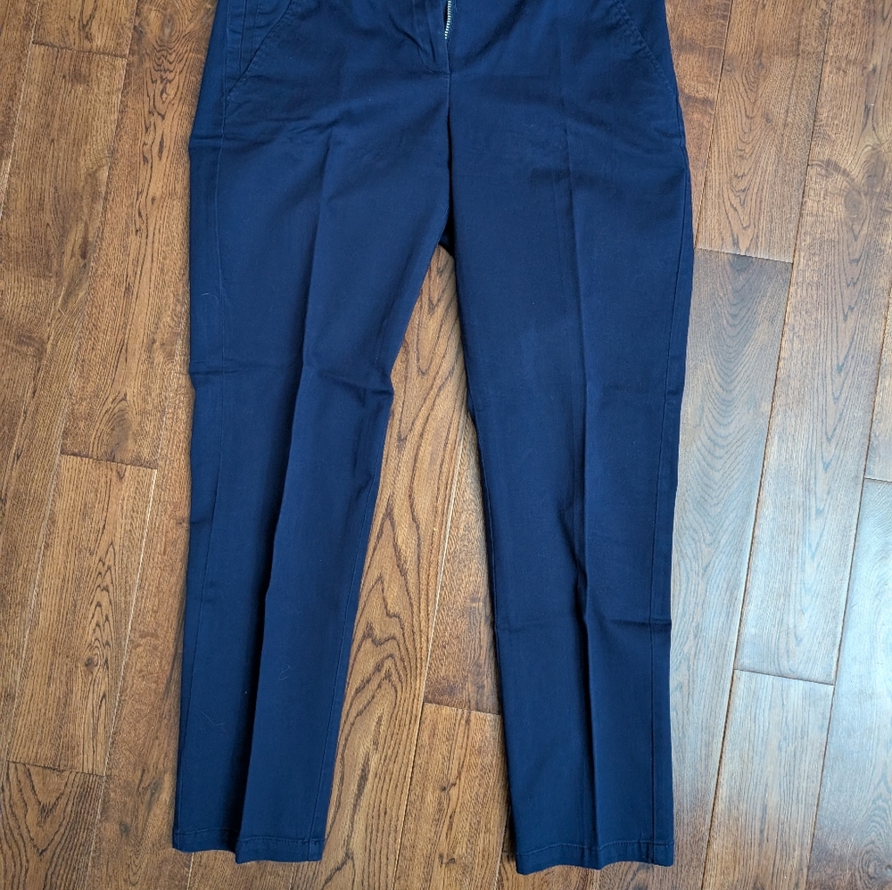 EUC Ladies New York & Company Navy Blue Khaki Pants Casual Trousers Size 4 - Picture 3 of 7